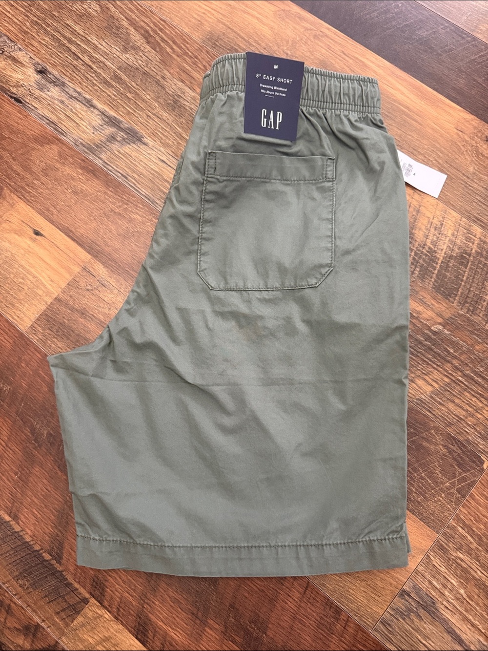 NWT GAP Easy Shorts Men’s Medium Sage Green 8” Drawstring Cotton